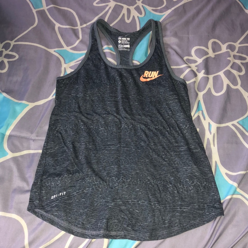 Gray Nike tank top